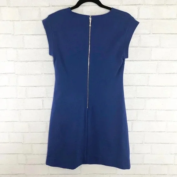 Kate Spade Blue Cap Sleeve Mini Dress, Size 2 - Picture 2 of 5